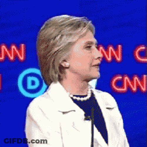 Hillary Clinton Denied The Question GIF