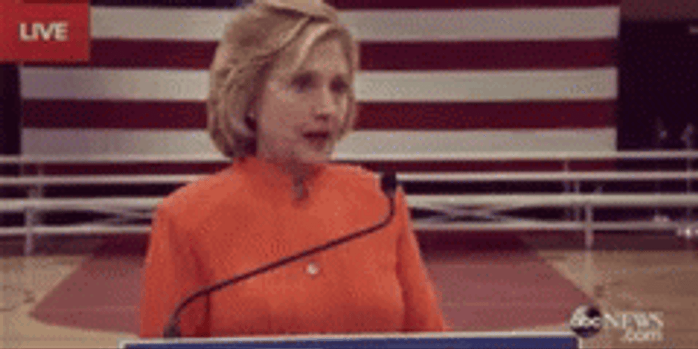 Hillary Clinton Live Speech GIF