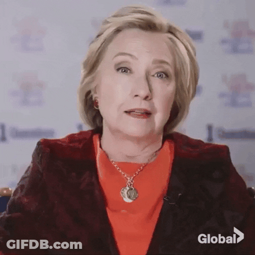Hillary Clinton Saying Good GIF