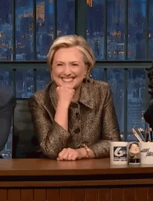 Hillary Clinton Smiling GIF