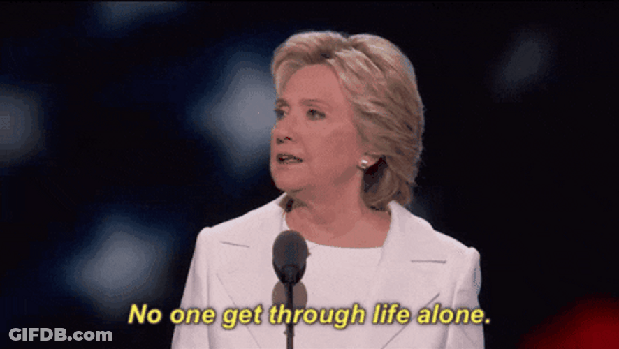 Hillary Clinton Talking On The Microphone GIF
