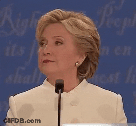 Hillary Clinton Yeah Ok Smile GIF
