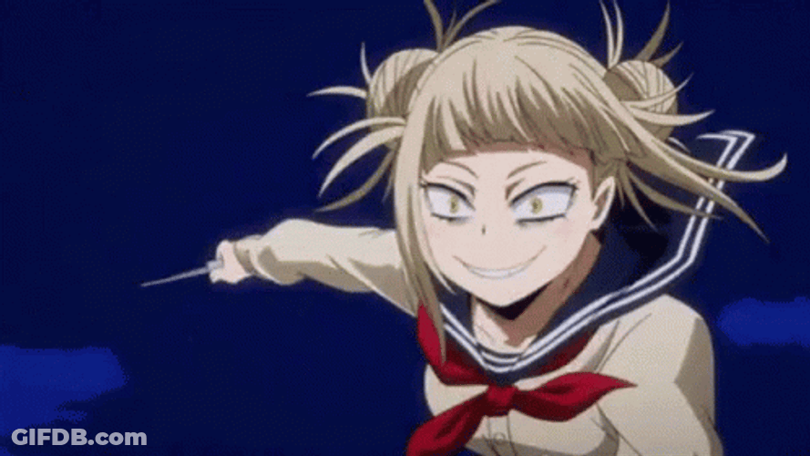 Himiko Toga Holding Light Blade GIF