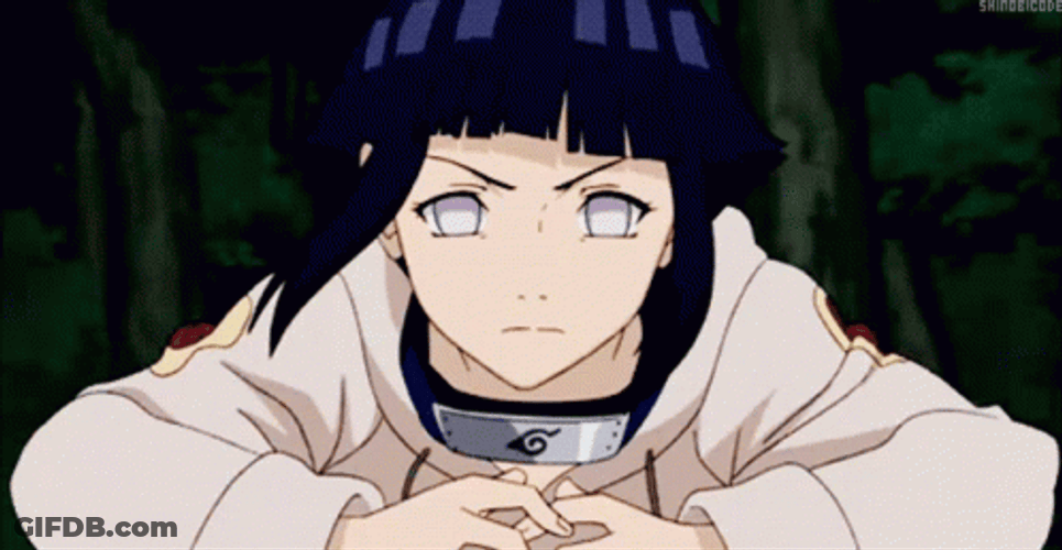 Hinata Hyuga Attacking GIF