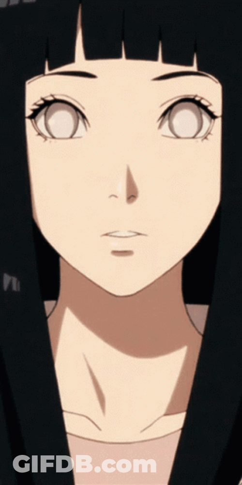 Hinata Hyuga Looking Down GIF