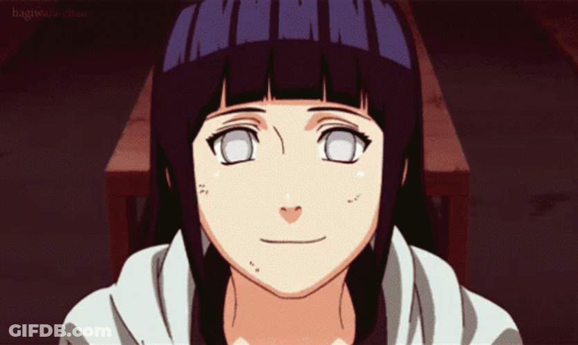 Hinata Hyuga  Smiling GIF