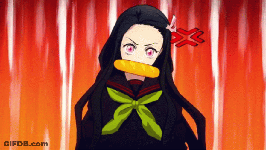 Hinokami Kepputan Nezuko Fighting GIF