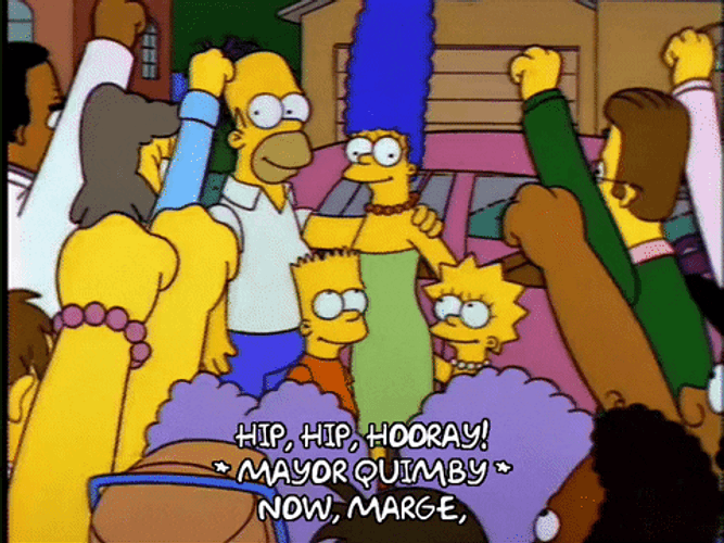 Hip Hip Hooray By Simpsons Team GIF