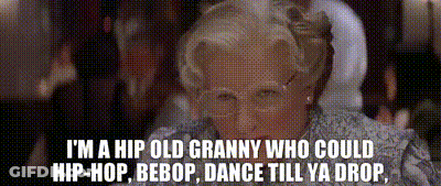 Hip Hop Mrs Doubtfire GIF