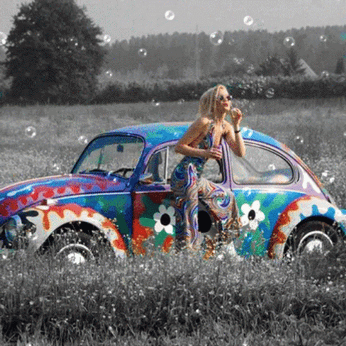 Hippie Car GIF