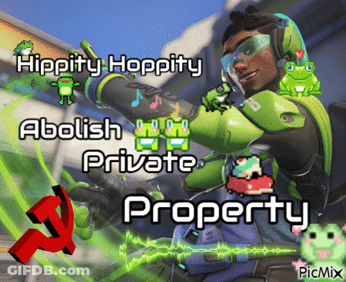 Hippity Hoppity Abolish Private Property Man GIF