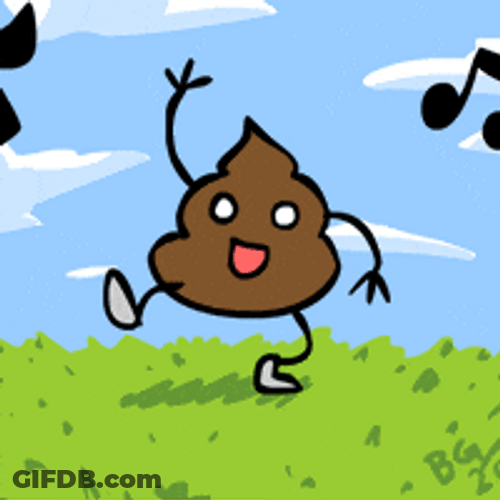 Hippo Poop Dancing Poop GIF