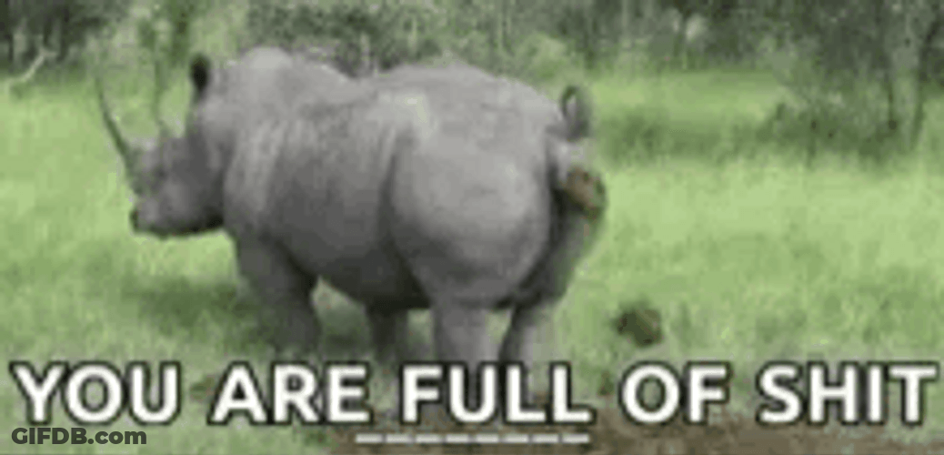 Hippo Poop You Are Full Of Shit GIF