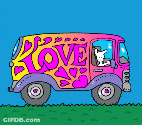 Hippy Van Love Chippy The Dog GIF