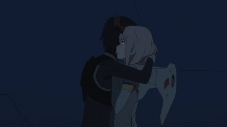 Hiro Zero Two Hug GIF