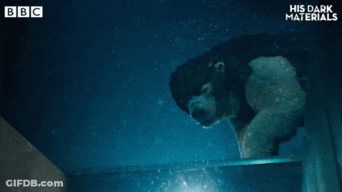 His Dark Materials Advertisement With Polar Bear GIF