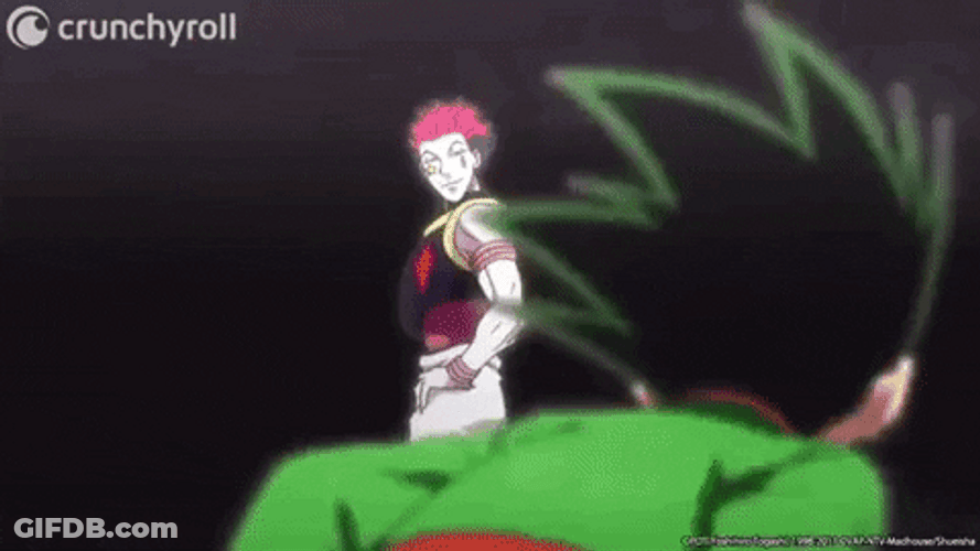 Hisoka Beating Up Gon In Hunter X Hunter GIF