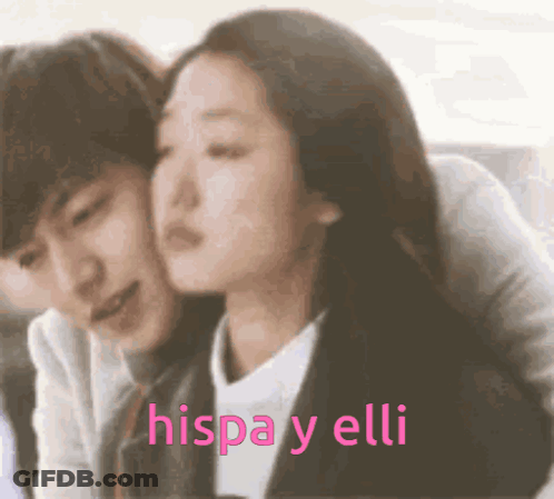 Hispana Y Elli On Pink GIF