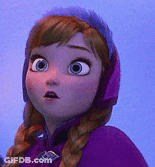 Hissing Frozen Anna GIF