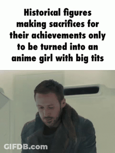 Historical Figures Turned Into Anime Girl With Big Tits GIF