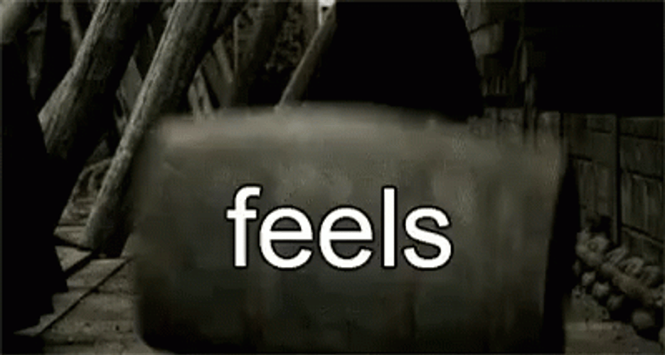 Hit By Feels Barrel GIF
