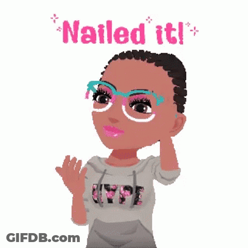 Hit The Nail On The Head Afro Lady GIF