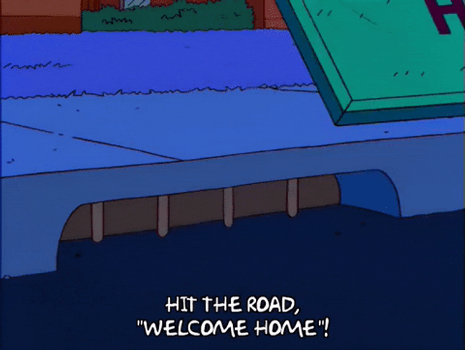 Hit The Road Welcome Home GIF