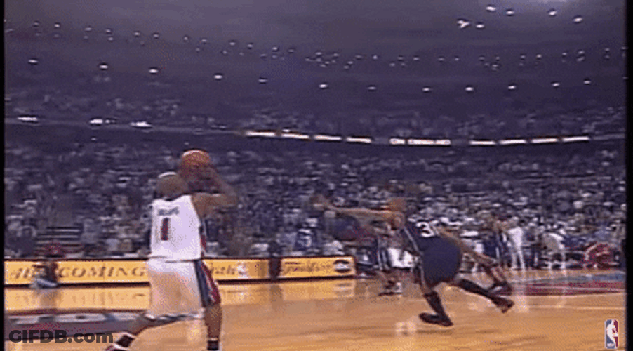 Hits Half Court Buzzer Beater GIF