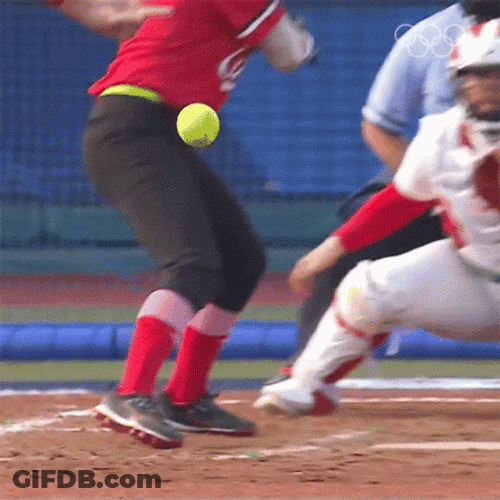 Hitting Ball Mexico Softball Team GIF