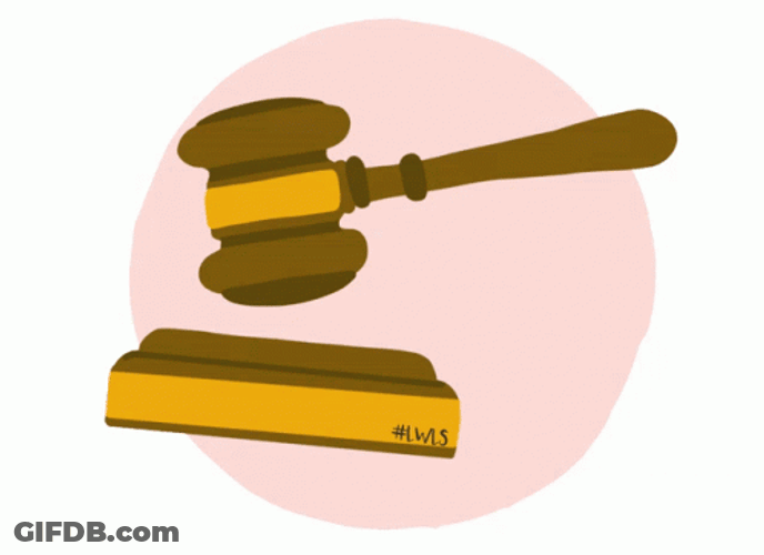 Hitting Gavel Icon GIF