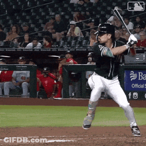Hitting The Ball Major League Baseball GIF