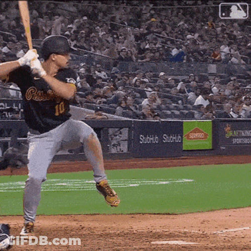 Hitting The Ball Major League Baseball GIF