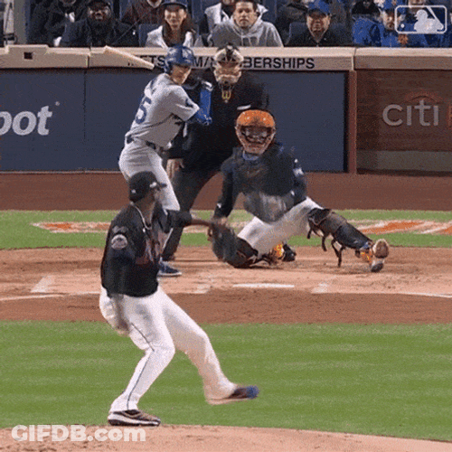 Hitting The Ball Major League Baseball GIF
