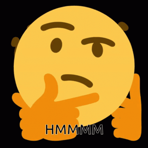 Hmmm Emoji Face Spinning GIF