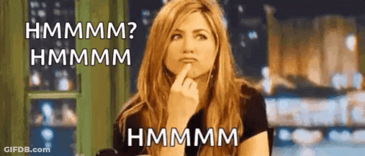 Hmmm Jennifer Aniston Nodding Yes GIF