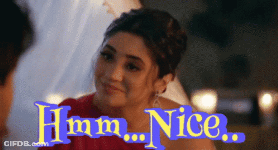 Hmmm Nice Anandi Nodding GIF