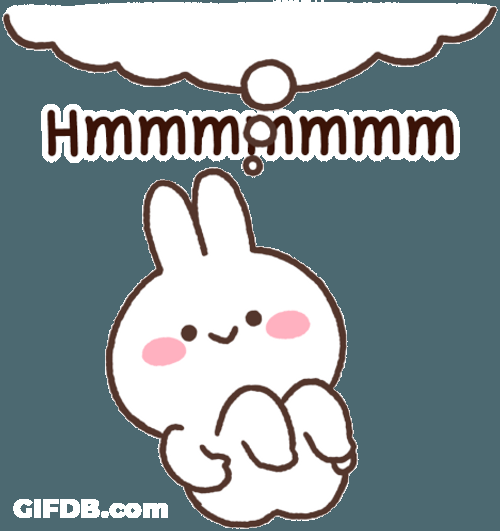 Hmmm Spinning Bunny Rabbit GIF