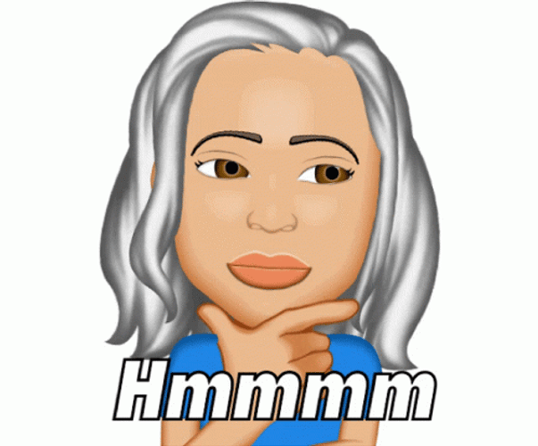 Hmmm White Haired Avatar Girl GIF