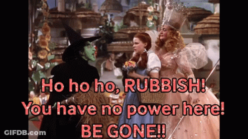 Ho Ho Ho Rubbish You Have No Power Here Be Gone !!! GIF