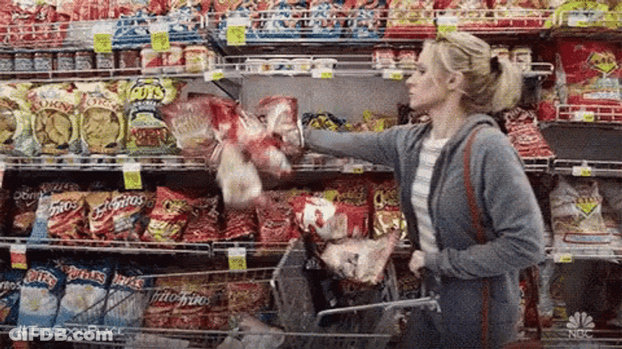 Hoarders In Grocery Store GIF