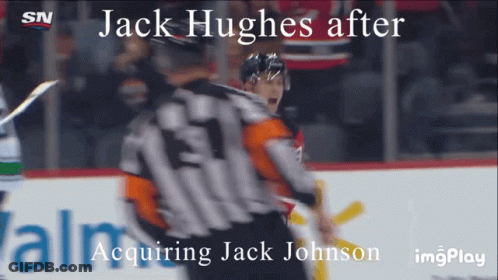 Hockey Game Acquiring Jack Johnson GIF