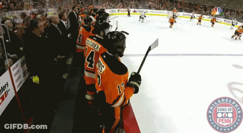 Hockey Game At Philadelphia Sons Of Penn Stadium GIF