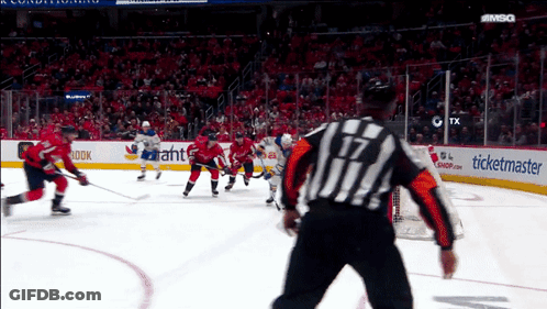 Hockey Game At Stadium GIF