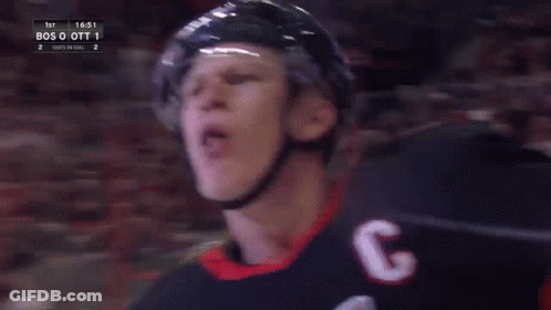 Hockey Game Between BOS And OTT GIF