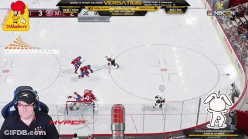 Hockey Game Broadcast On NBC GIF