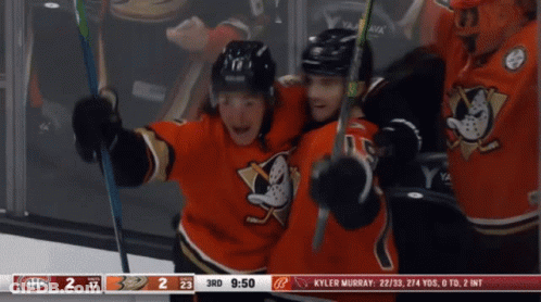 Hockey Game Ducks Vs Canadiens GIF