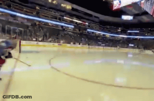 Hockey Game In Empty Stadium GIF