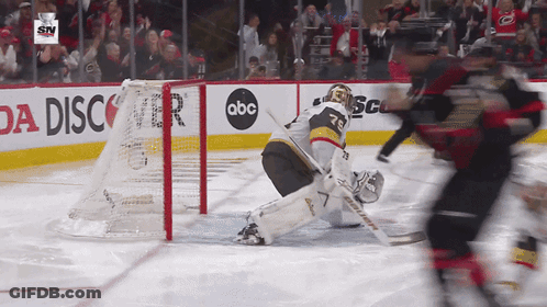 Hockey Game In Front Of ABC Advertisement GIF