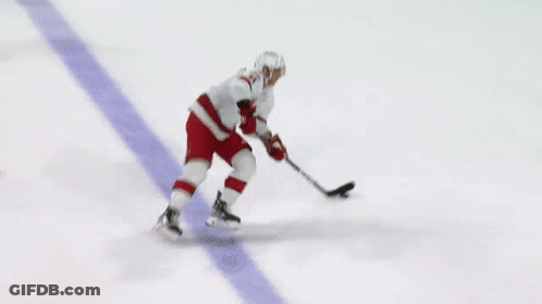 Hockey Game In Front Of App Advertisement GIF