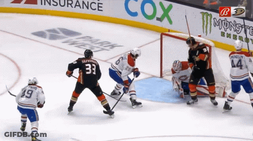 Hockey Game In Front Of Cox Ad GIF